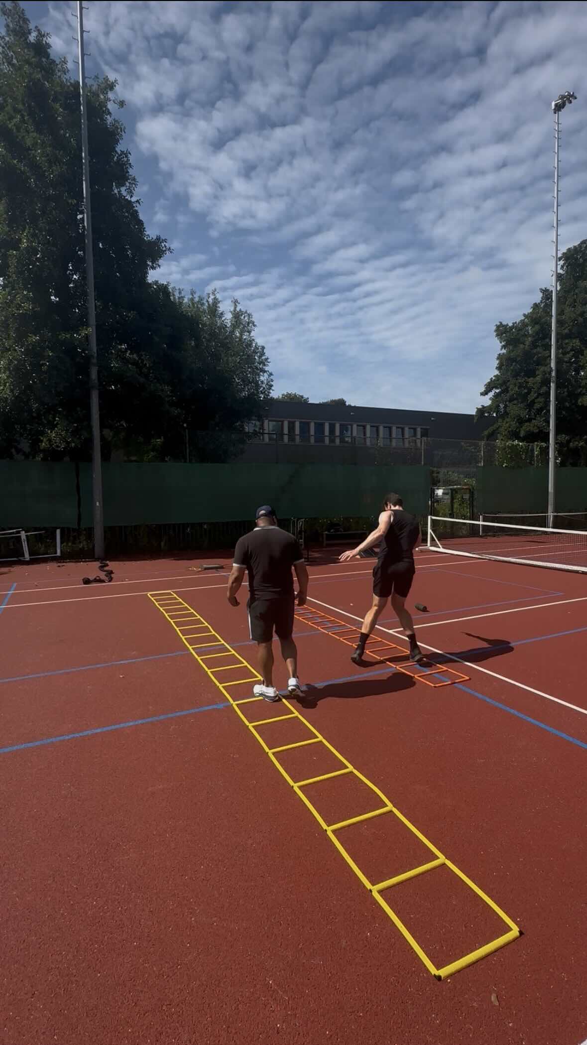 Footwork with ladders training